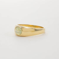 18CT YG CATSEYE SOLITAIRE RING