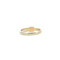 9ct y/gold teardrop opal solitaire ring
