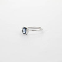 9CT WG SMALL SAPPHIRE RING 0.50ct