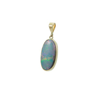 FINE OPAL DOUBLET OVAL PENDANT