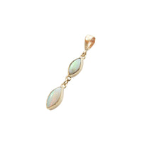 Double Marquise Drop Pendant
