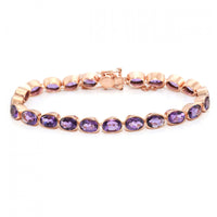 Oval Collet Set Bracelet