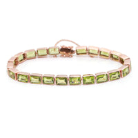 Rectangular Collet Set Bracelet