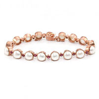 Oval & Round Mixed Stone Bracelet
