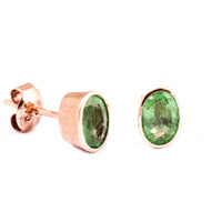 Large Oval Stud Earrings