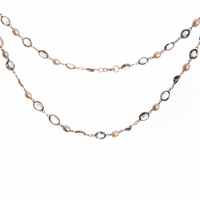 Line Necklace with Pearls