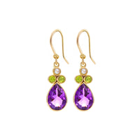 Teardrop & Trefoil Earrings