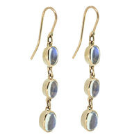 Triple Drop Collet Earrings