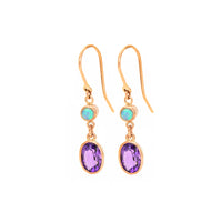 Mixed Double Drop Earrings