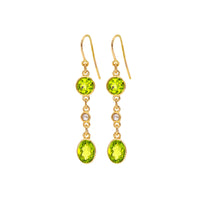 Mixed Triple Drop Earrings