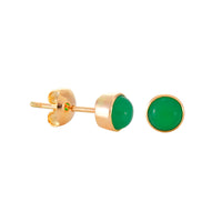 Medium Round Stud Earrings
