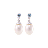 Stud & Teardrop Pearl Earrings