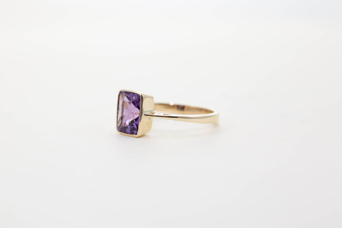 Large Rectangular Solitaire Ring