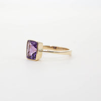 Large Rectangular Solitaire Ring