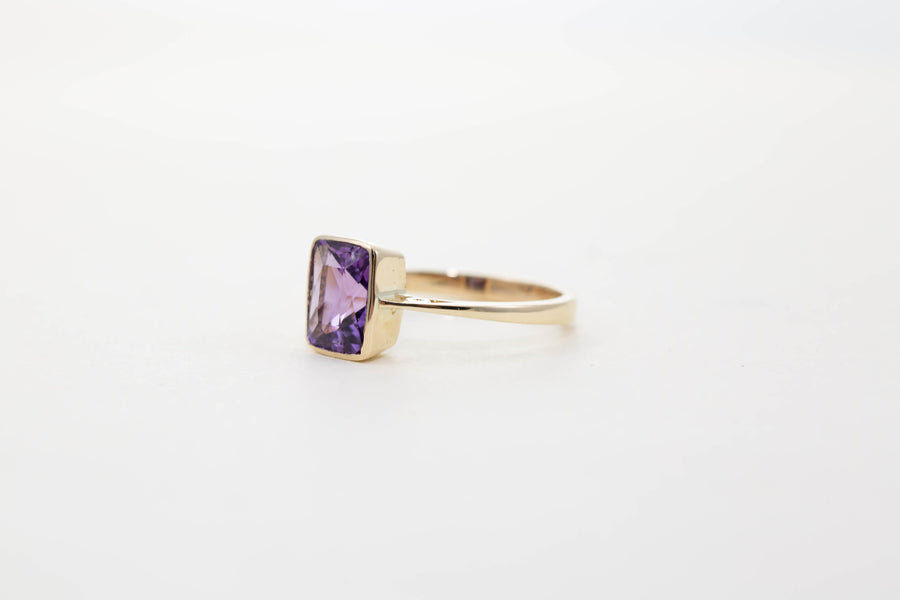 Large Rectangular Solitaire Ring