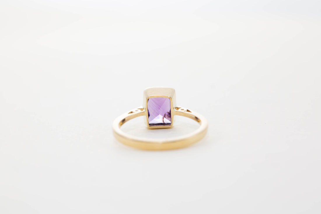 Large Rectangular Solitaire Ring