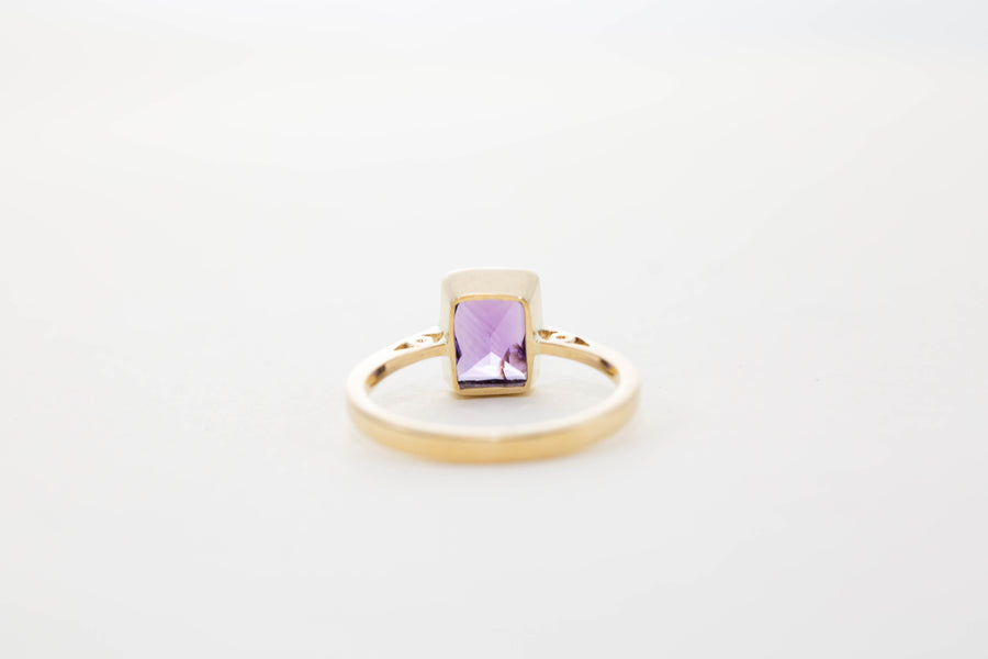 Large Rectangular Solitaire Ring