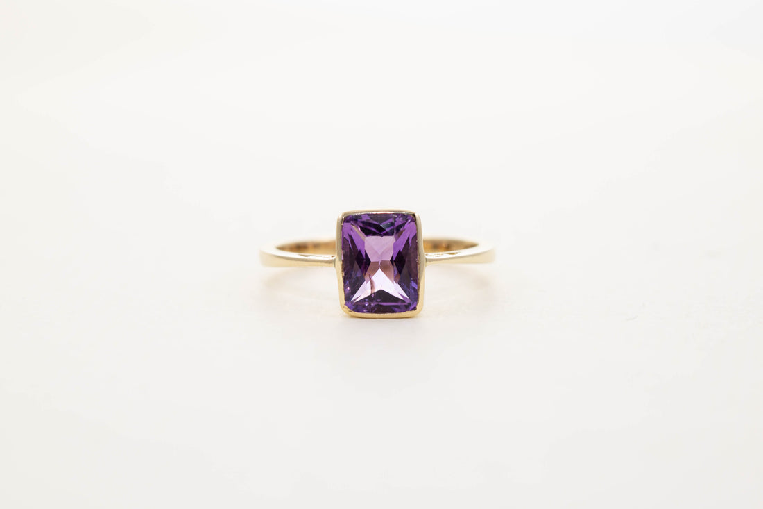 Large Rectangular Solitaire Ring