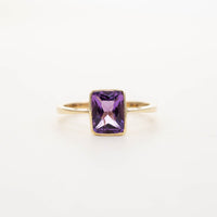 Large Rectangular Solitaire Ring