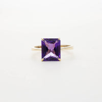 Large Rectangular Solitaire Ring