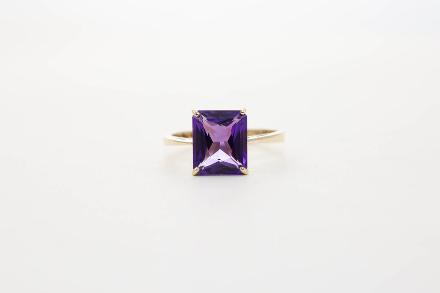 Large Rectangular Solitaire Ring