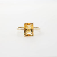 Large Rectangular Solitaire Ring