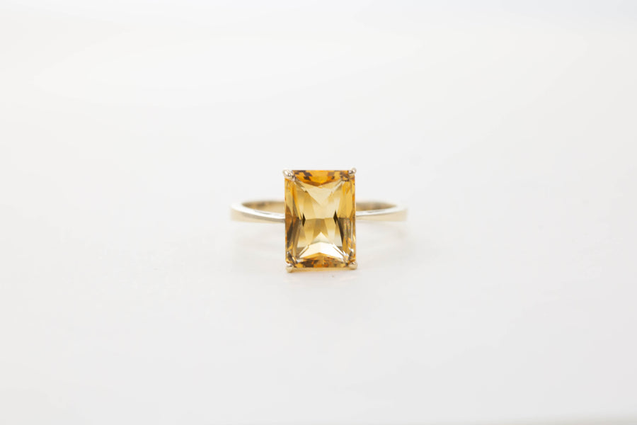 Large Rectangular Solitaire Ring