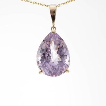 Large Amethyst Teardrop Pendant