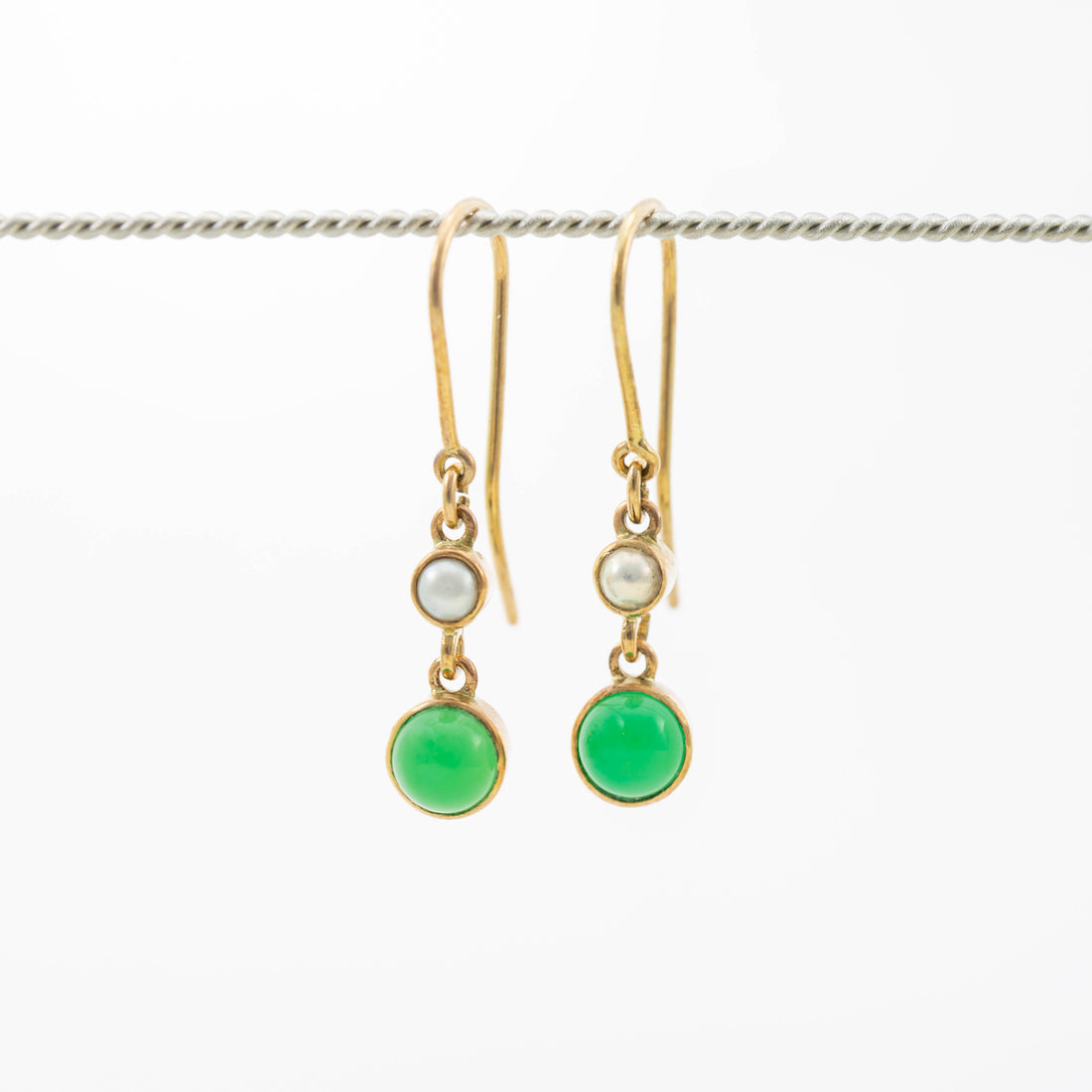 Mixed Double Drop Earrings