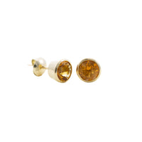 Large Round Stud Earrings