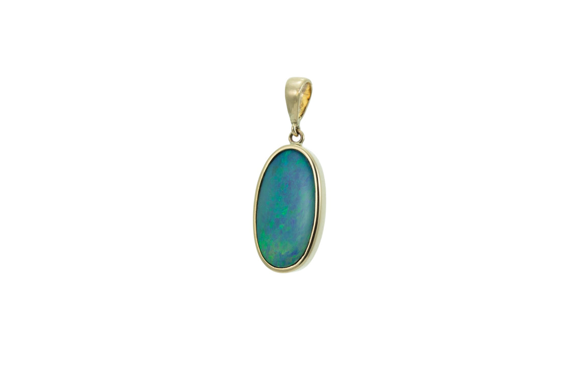 FINE OPAL DOUBLET SLIM PENDANT