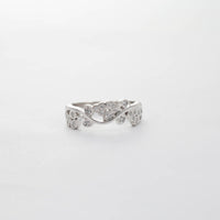 PLATINUM FLORAL DIAMOND BAND