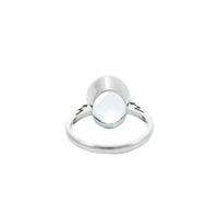 9ct WG Aquamarine Solitaire Ring 4.58ct