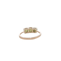 Cats Eye Three Stone Ring