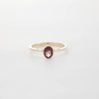 Small Oval Solitaire Ring