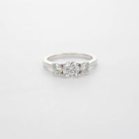 PLATINUM DIAMOND THREE STONE RING