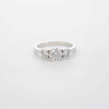 PLATINUM DIAMOND THREE STONE RING