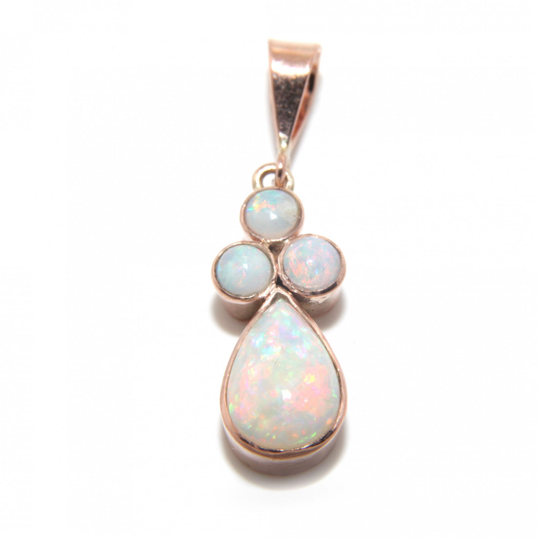 Teardrop & Pearl Trefoil Pendant