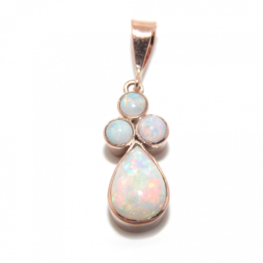 Teardrop & Pearl Trefoil Pendant