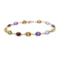 Multi-stone Bezel Set Bracelet