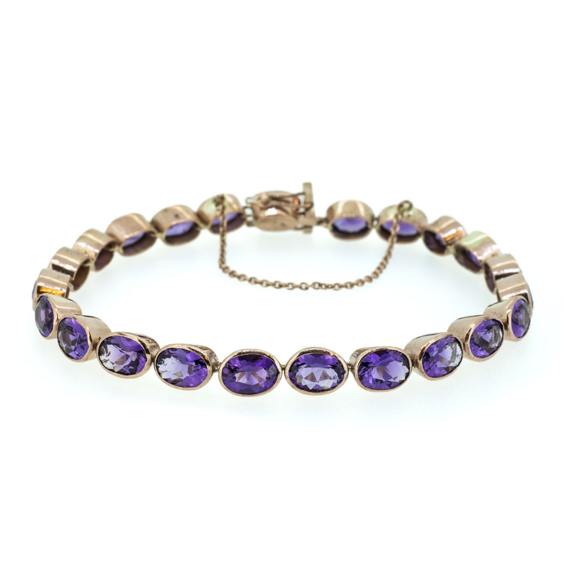 Oval Collet Set Bracelet