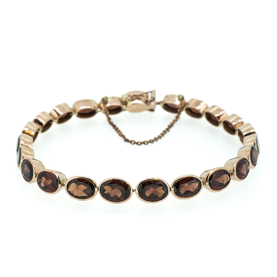 Oval Collet Set Bracelet