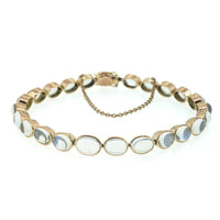 Oval Collet Set Bracelet