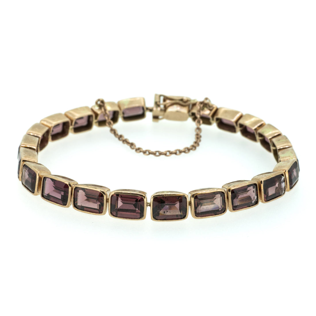 Rectangular Collet Set Bracelet