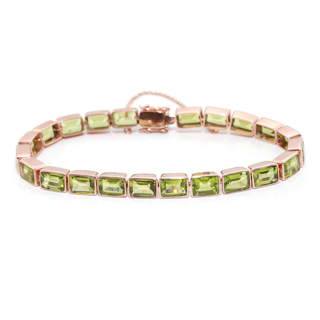 Rectangular Collet Set Bracelet