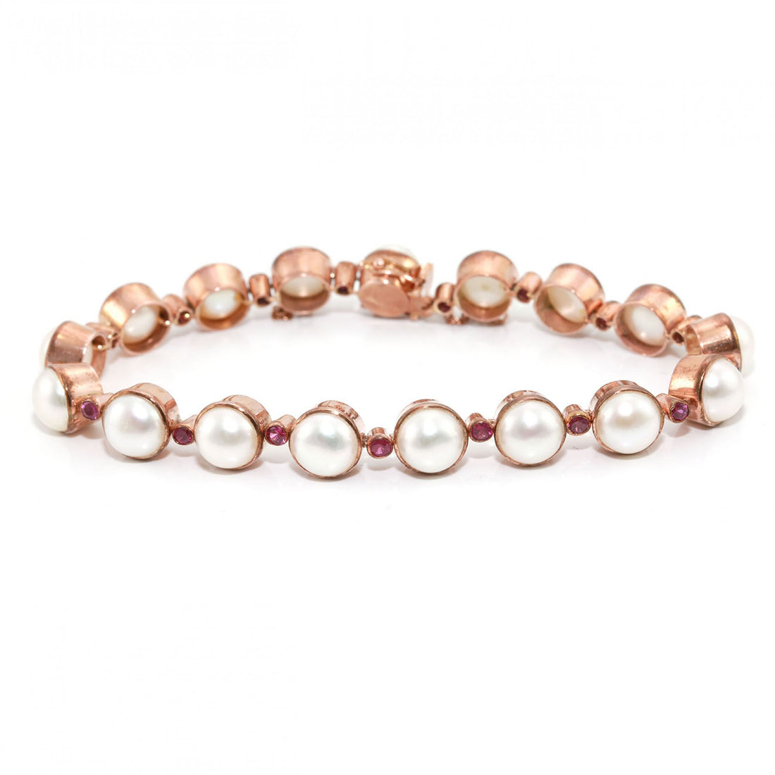 Oval & Round Mixed Stone Bracelet