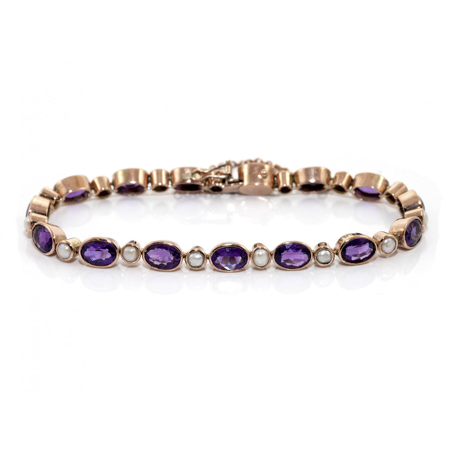 Oval & Round Mixed Stone Bracelet