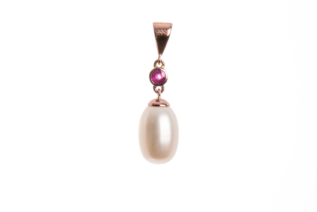 Round & Teardrop Pearl Pendant