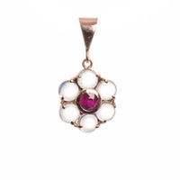 Circular Pearl Cluster Pendant