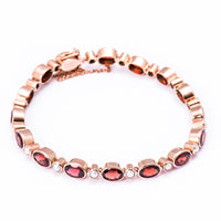 Oval & Round Mixed Stone Bracelet